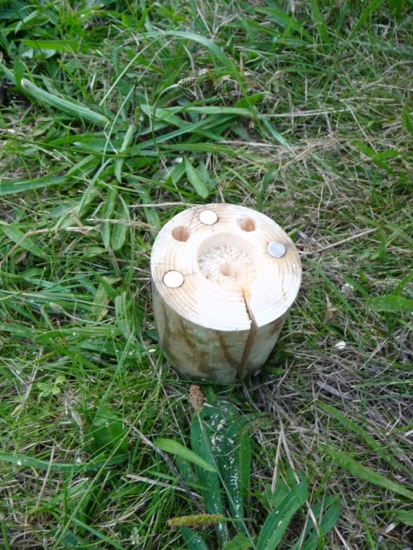 DerSchnelleLinus . Geocaching Blog: "Vollpfosten" Cache Bastelanleitung