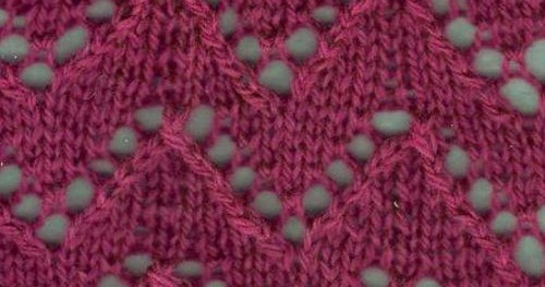 Knitting Galore: Saturday Stitch: Lacy Zig Zag Stitch