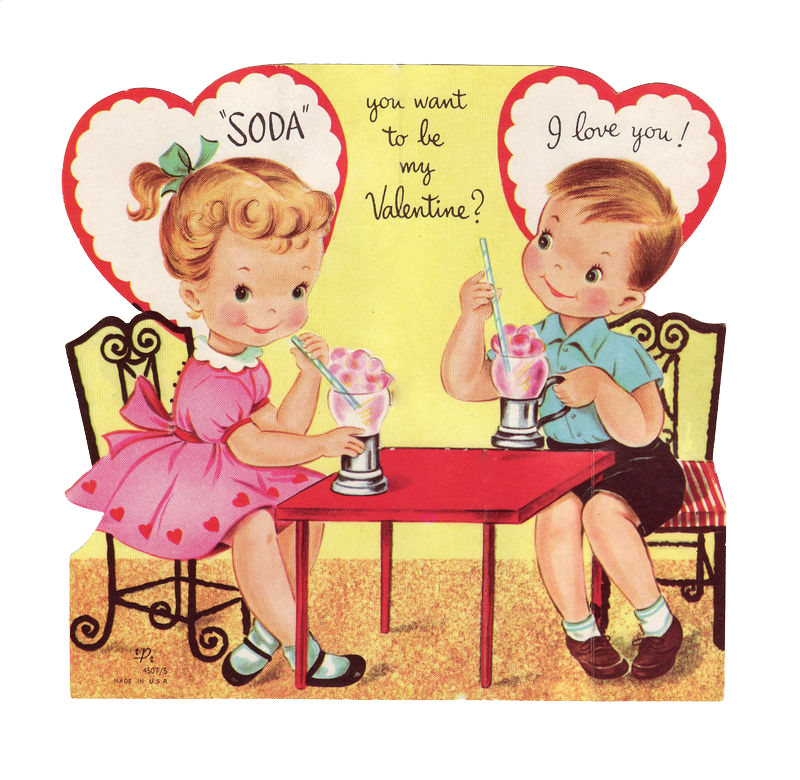 Happy Valentines Day Old Fashion Card Happy Valentines Day Old Fashion Card