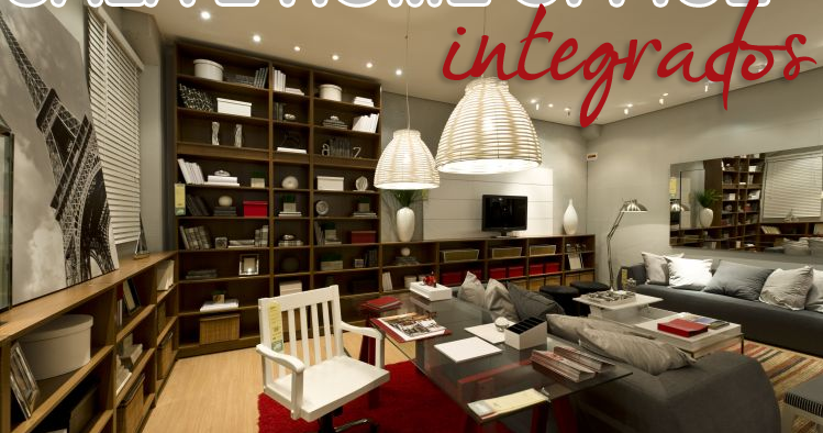 30 Salas com home offices integrados – veja modelos inspiradores e