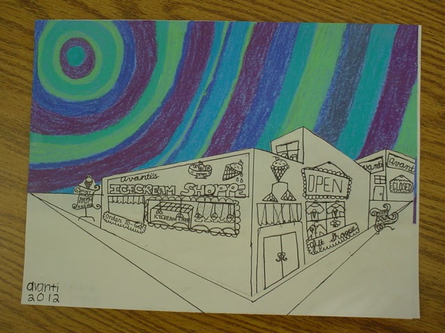 Mrs. Knight's Smartest Artists: 5th grade drawing: 2-point perspective