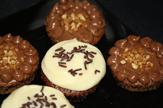 cupcakes de chocolate