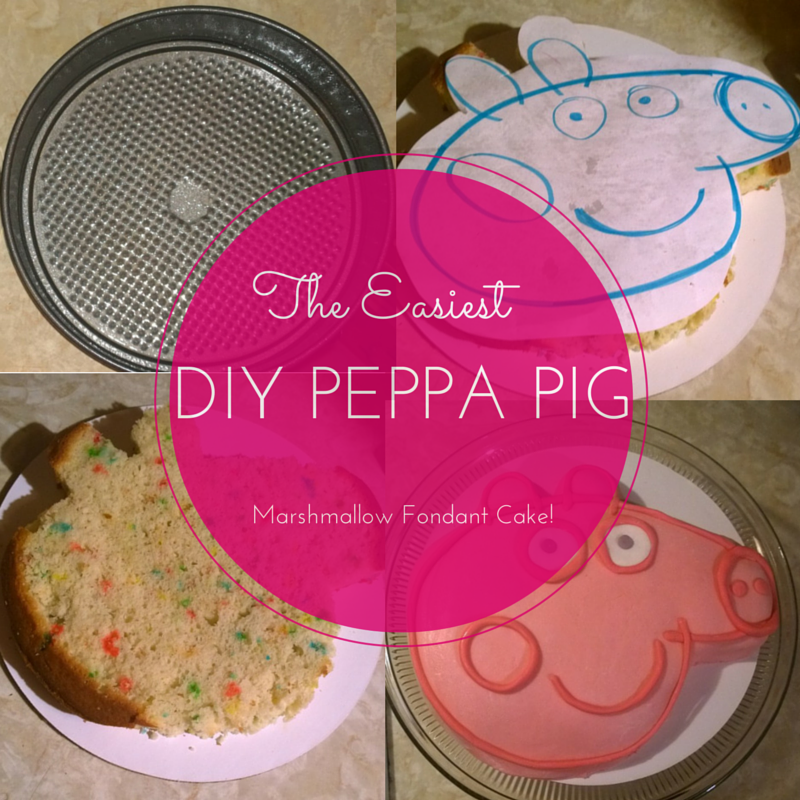 The Easiest DIY Peppa Pig Cake!