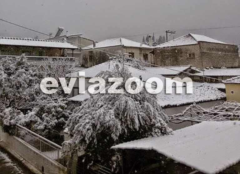 Εύβοια: Νέα επέλαση του χιονιά – Σε ποιες περιοχές θα χιονίσει!