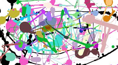 Jackson Pollock, application de dessin en ligne