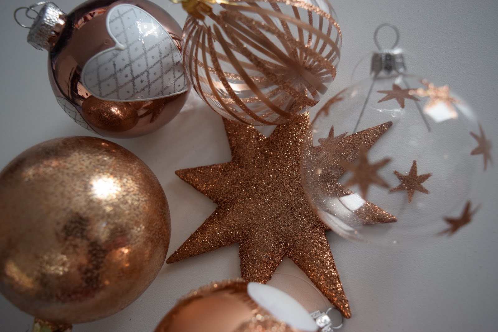 deco sapin rose gold