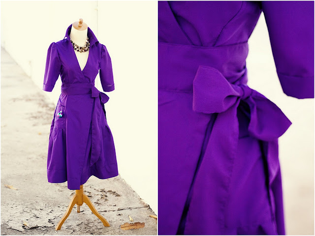 30 dresses new year's eve 7 Days of Holiday Party Dresses: Kelly's rich purple wrap dress