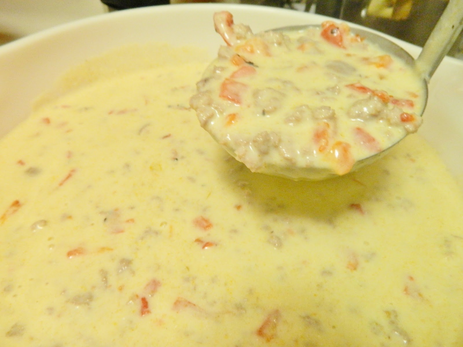 Ginny's Low Carb Kitchen WHITE CHILI WITH TURKEY SAUSAGE