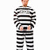 Why prisoner uses white and black stripe uniform?