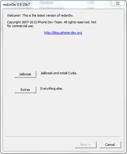 Download Redsn0w 0.9.10b7 To Jailbreak iPhone 4S, iPad 2 Running iOS 5.0.1 Untethered