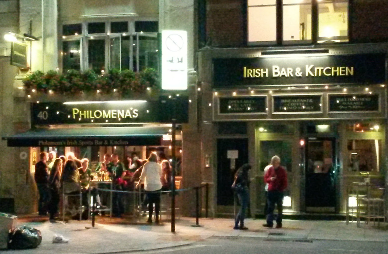 philomena's irish sports bar and kitchen london