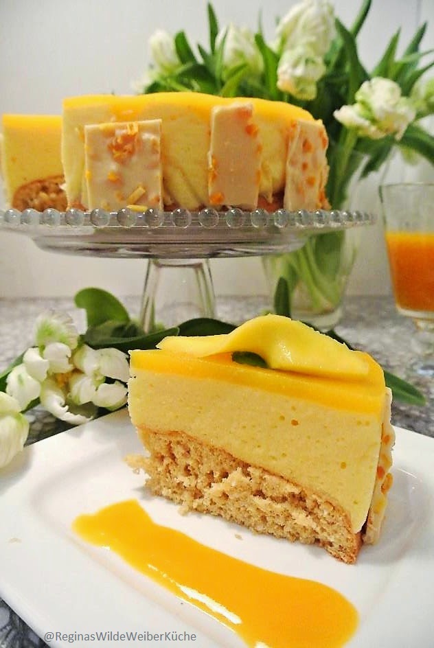 Reginas wilde weiber küche: mango joghurtmousse torte mit minze ... Küche mango gelb