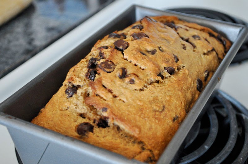 Banana and Dark Chocolate Chip Bread All Kinds of Yumm