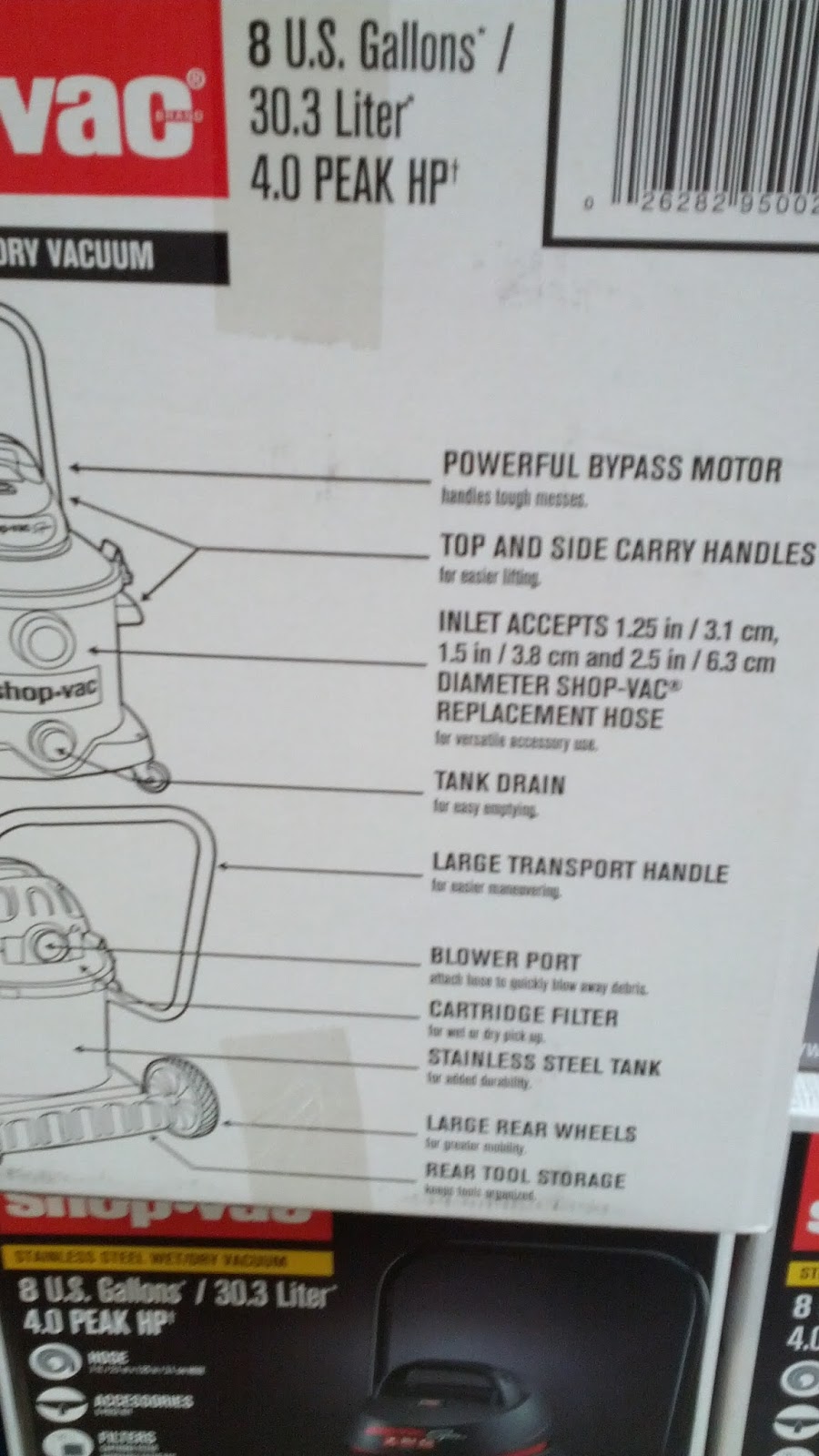 ShopVac 8 gallon Wet/Dry Vacuum Costco Weekender