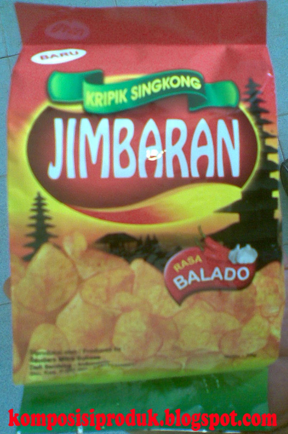 keripik singkong jimbaran rasa balado 35 gram komposisi keripik singkong jimbaran rasa balado 35 gram komposisi