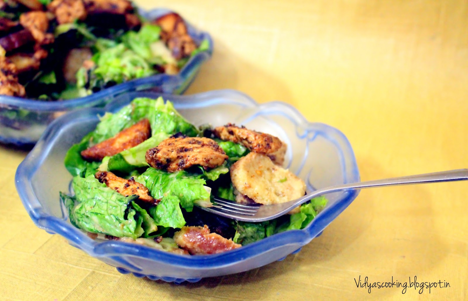 Vidyascooking Nando's Peri Chicken Caesar Salad Recipe