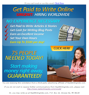 Get cash for writing blog post