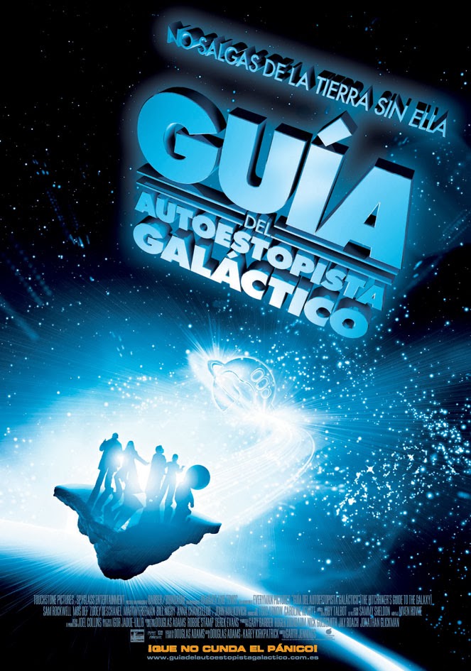 Cartel de la película autoestopista, galáctico, Garth, Jennings