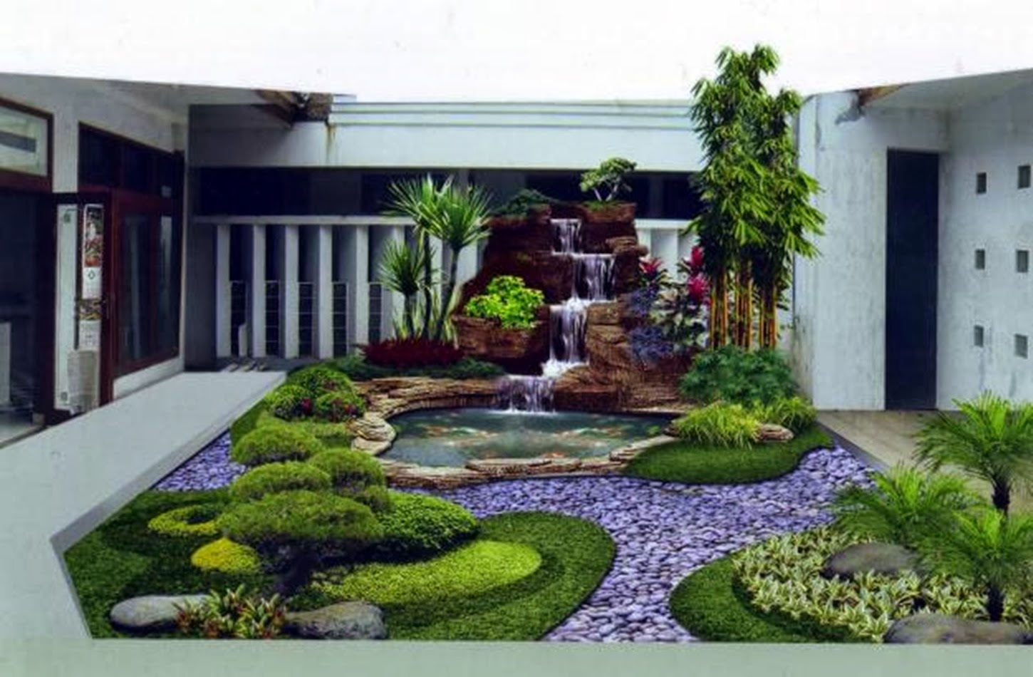 Interior Taman Minimalis tukang taman surabaya