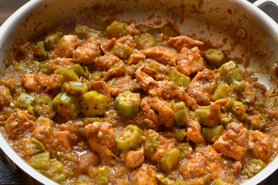 brains for brunch Brazilian Chicken and Okra Stew