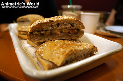 Turkey & Chicken with Apple Stuffing on Whole Wheat Walnut Bread at Starbucks