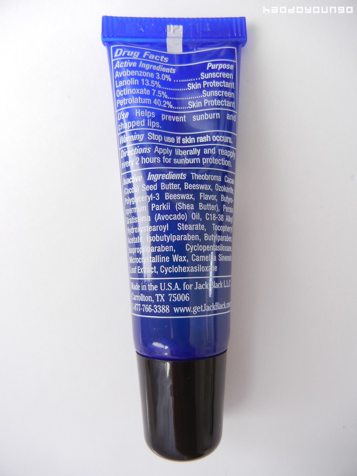 Review Jack Black Lip Balm in Lemon & Chamomile haodoyoungo