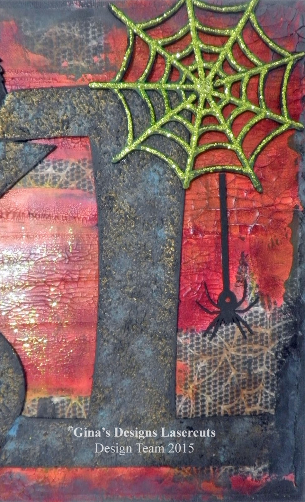 Black Hole Art Studio Mixed Media Halloween Home Decor Canvas