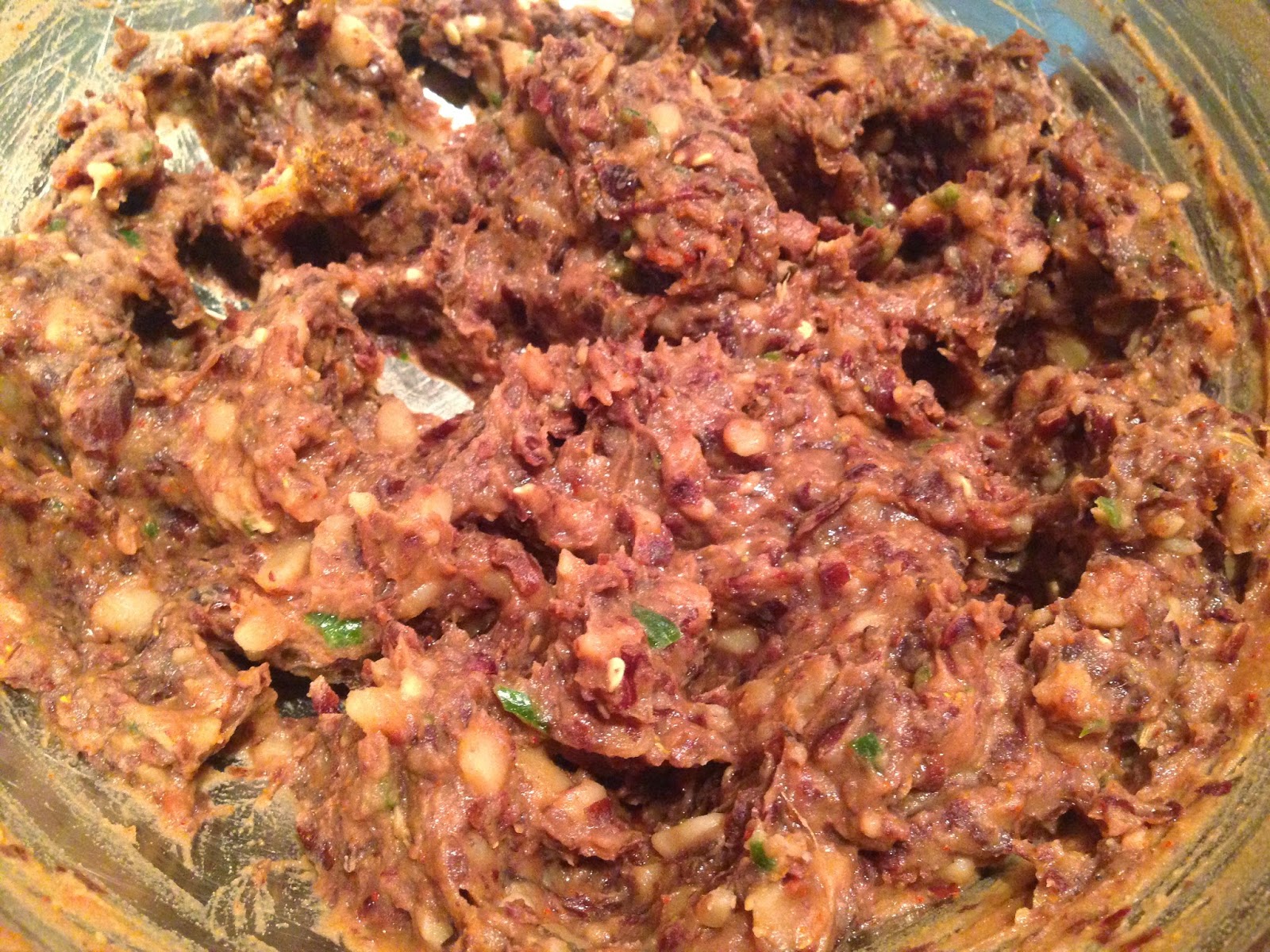 Roasted Almond, Pine Nuts & Ricotta Stuffed Kidney Beans Meatballs