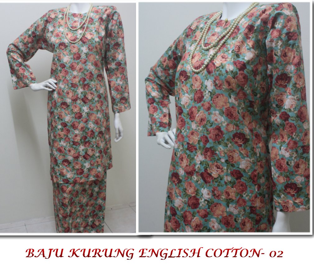 KOLEKSI JUBAH DAN BAJU KURUNG BAJU KURUNG ENGLISH COTTON