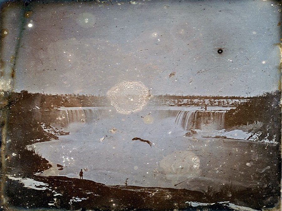 "Daguerrotype of Niagara Falls"