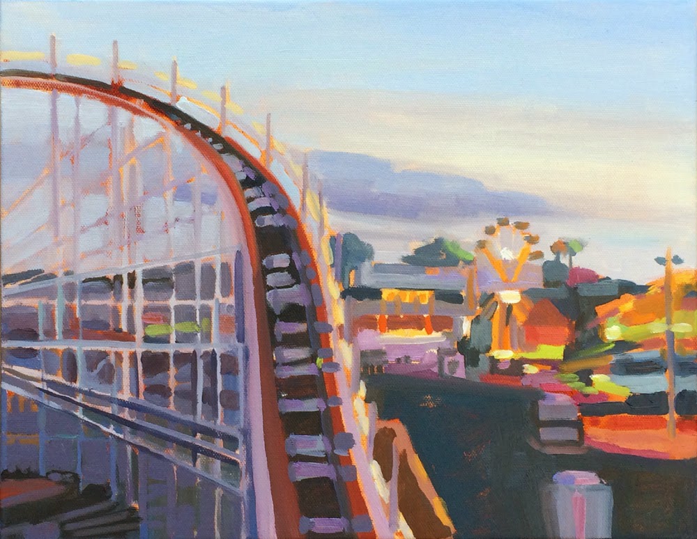 Katherine Mcguire Artist Oil Paintings Of California Boardwalk