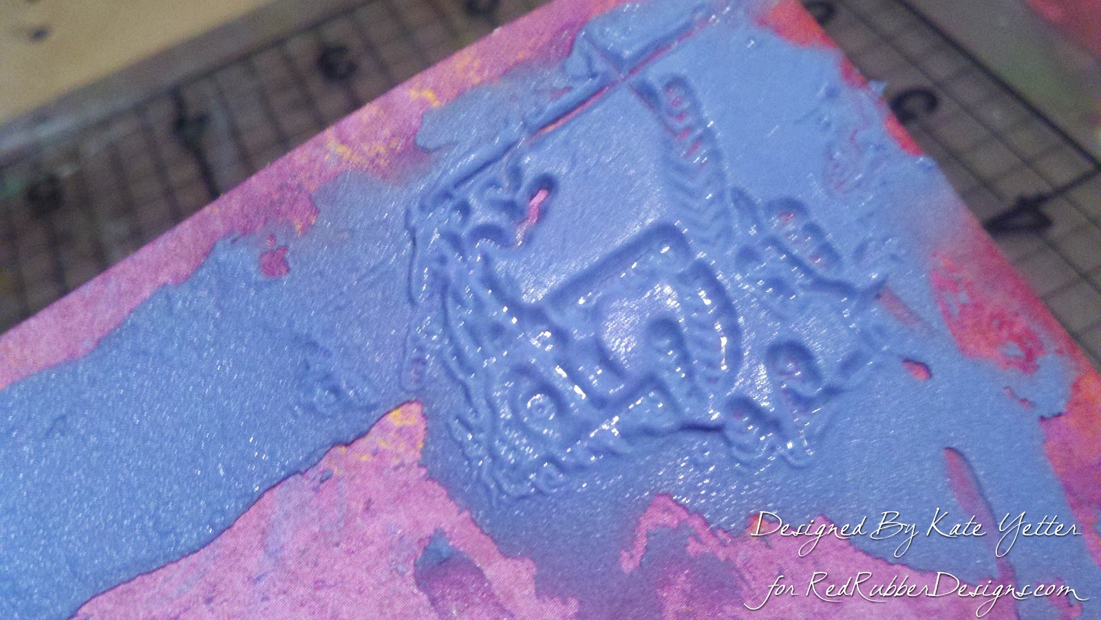 Red Rubber Inspirations Tutorial Tuesday Stamping In Molding Paste