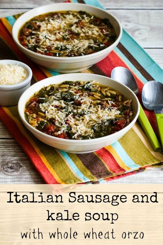 Italian Sausage and Kale Soup with (or without) Whole Wheat Orzo ...
