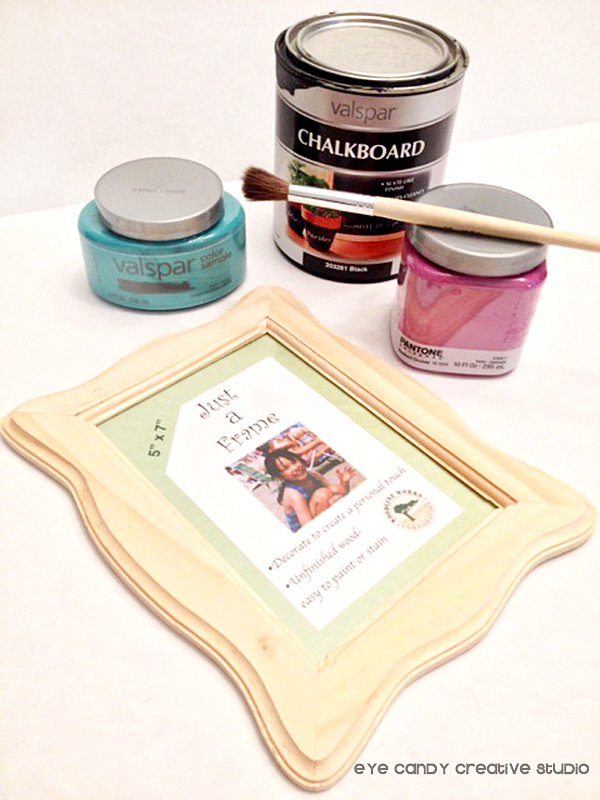 Eye Candy Creative Studio DIY CRAFT Chalkboard Frame
