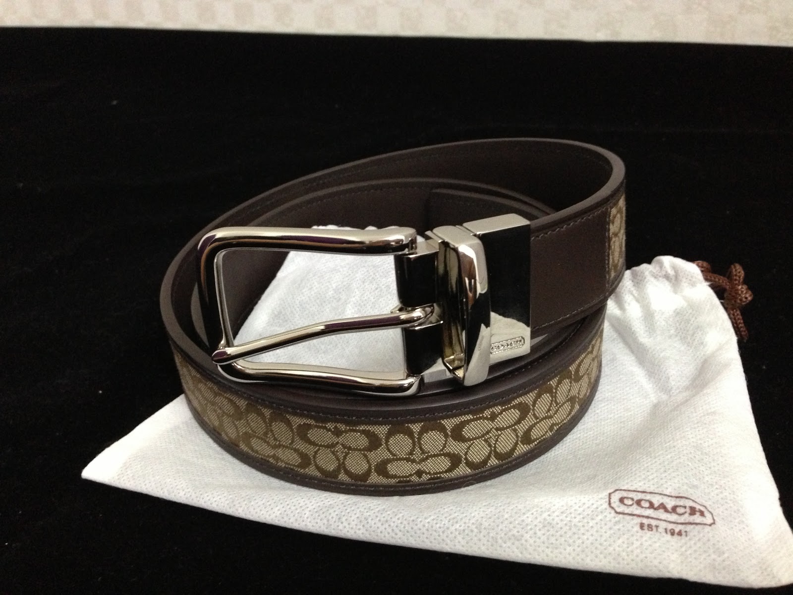 Luxé Couture COACH Men Signature Reversible Classic Belt