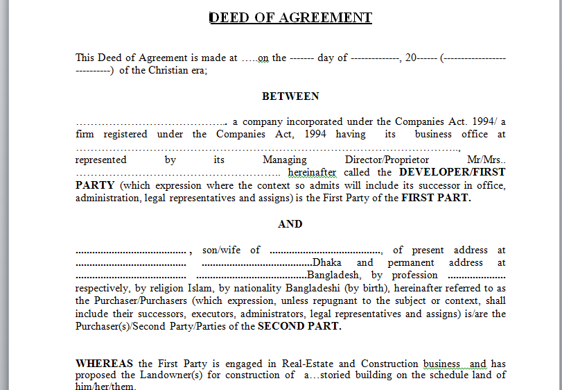sales real estate contract