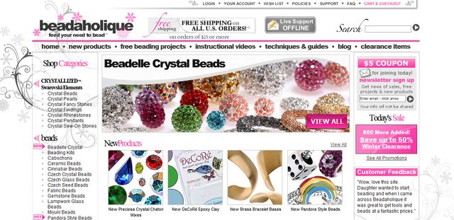 Beads Crystal Beads & Components at BeadAholique.com
