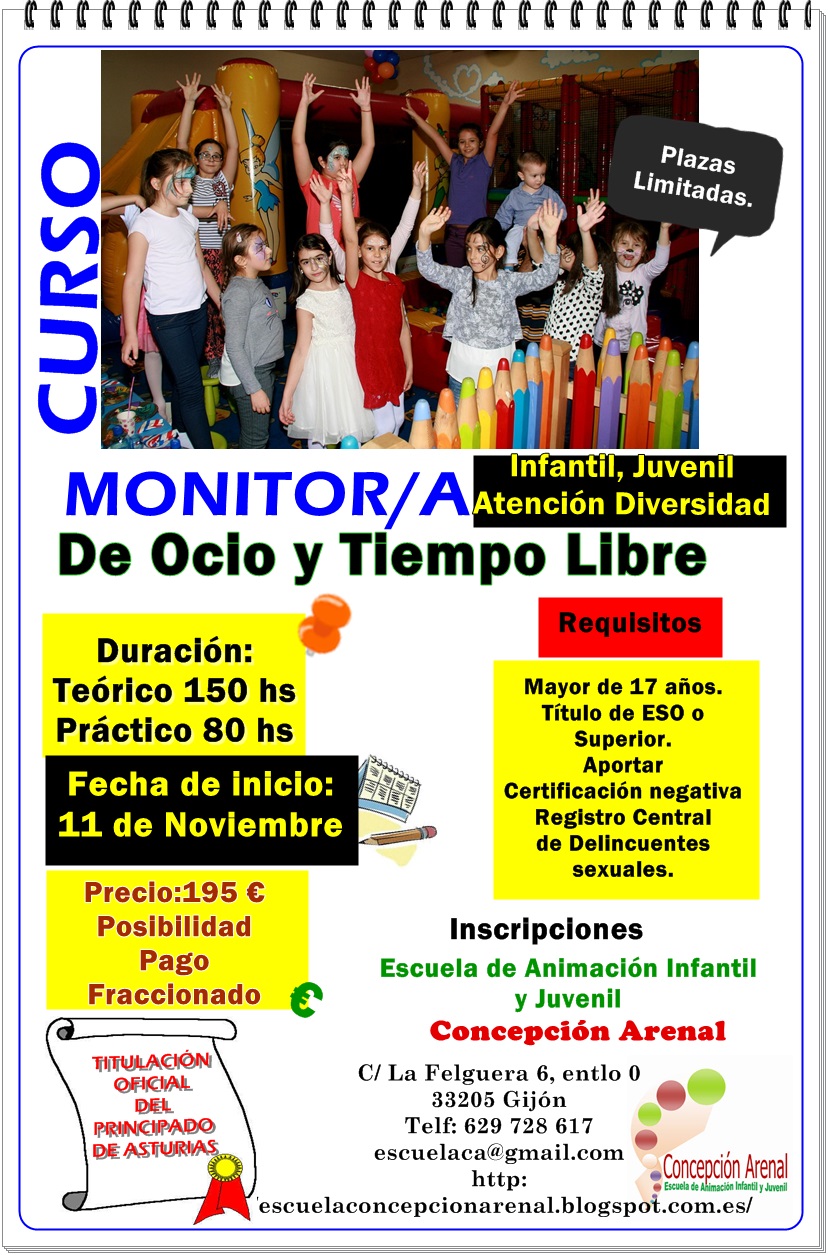 Curso de Monitor/a de Ocio  y Tiempo Libre