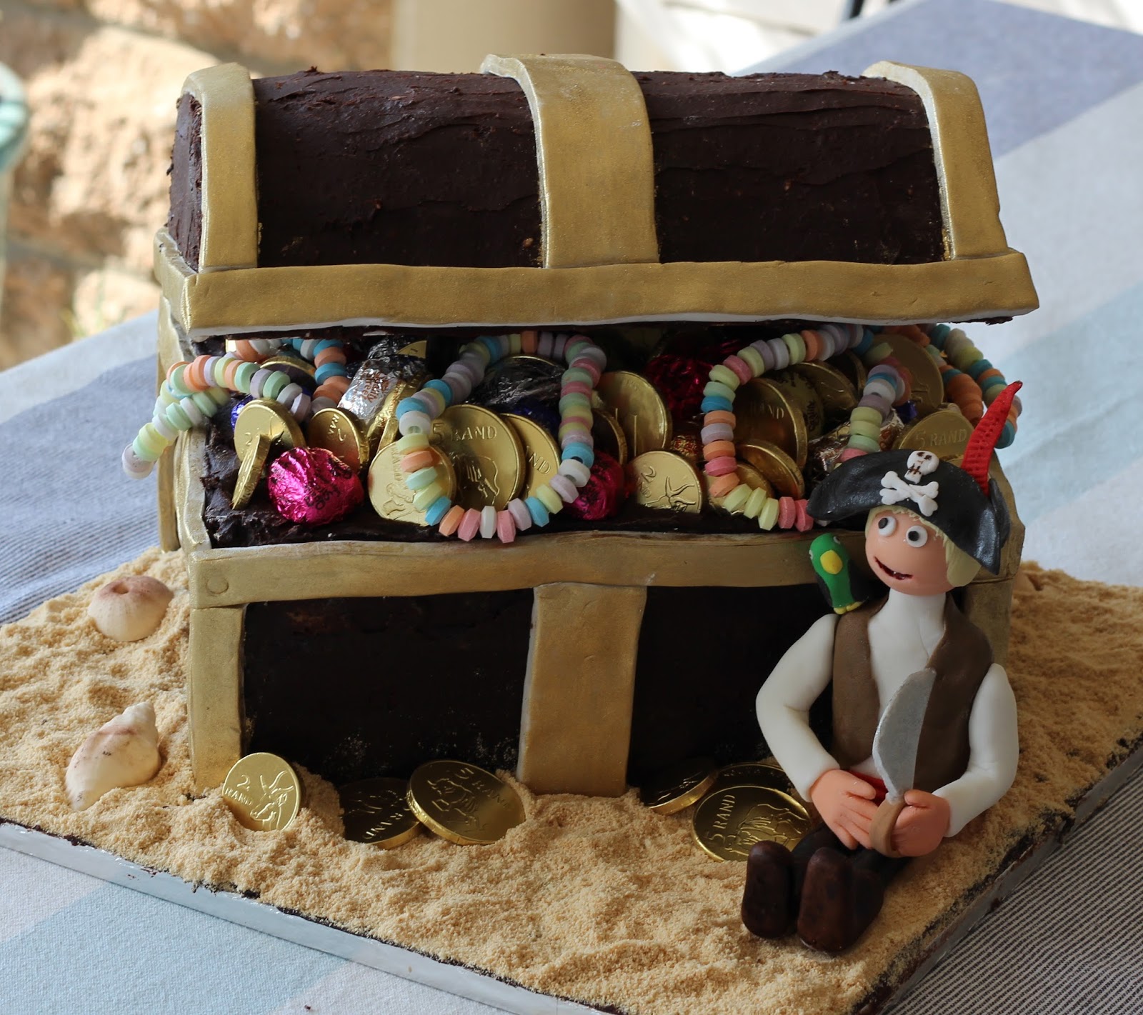 Live.Dream.Bake Ahoy There Matey's! Treasure Chest Cake
