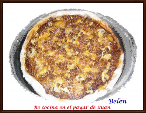 Pizza Barbacoa Con Picadillo
