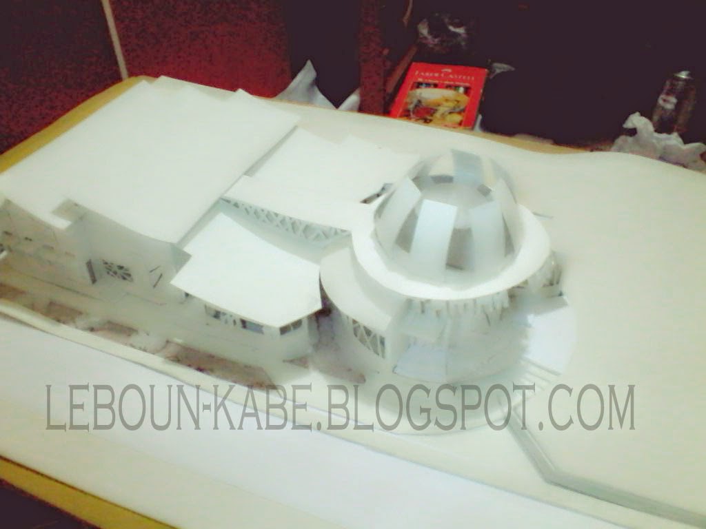 CARA MEMBUAT BANGUNAN MAKET ARSITEKTUR (bag 3 versi 1) | LEBOUN