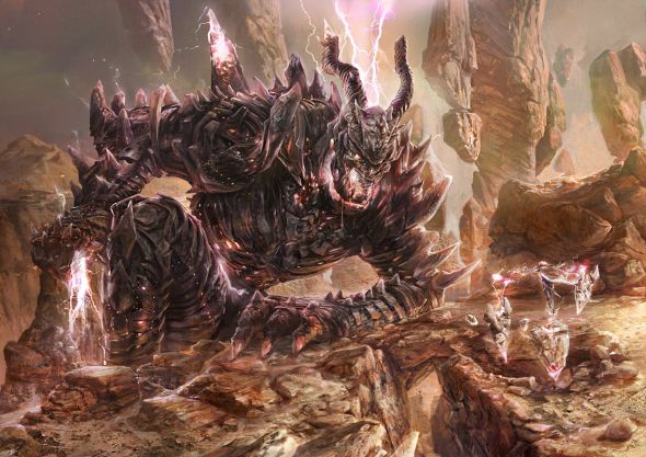 Kuang Hong illustrations fantasy dark grim Lightning giant Kuang Hong illustrations fantasy dark grim Lightning giant