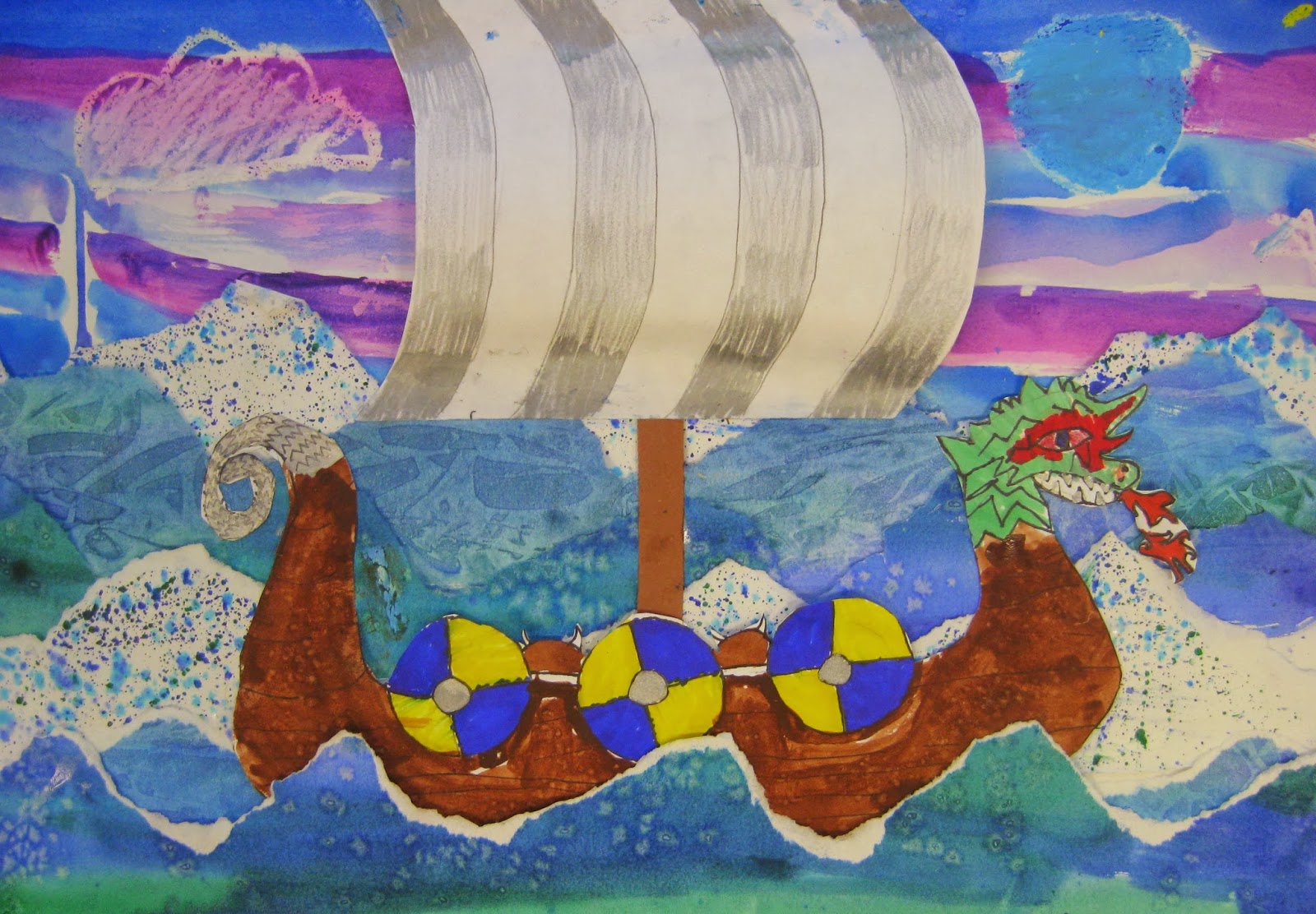 Cassie Stephens In the Artroom 4th Grade Viking Ships