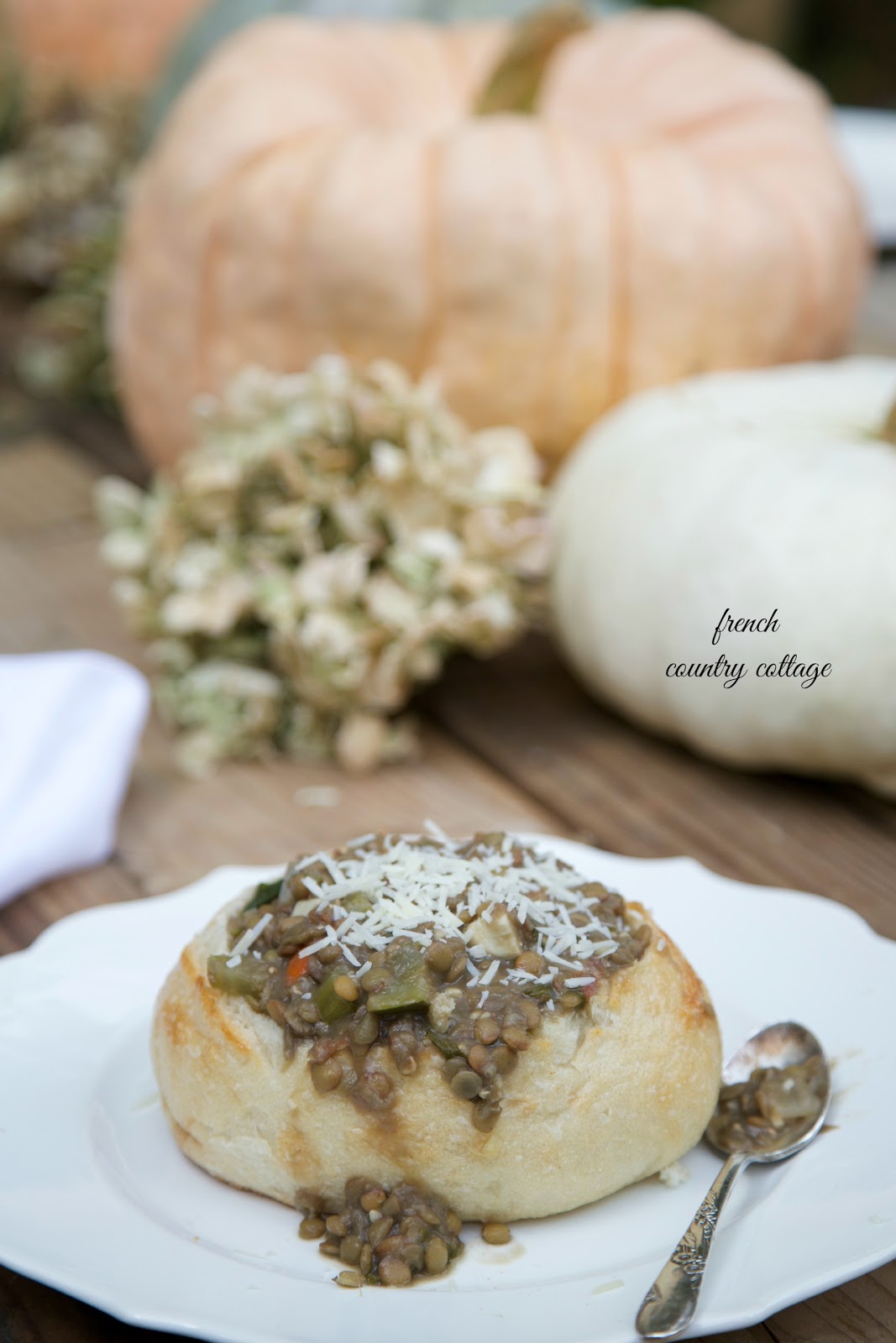 Entertaining Harvest Lentil Soup FRENCH COUNTRY COTTAGE