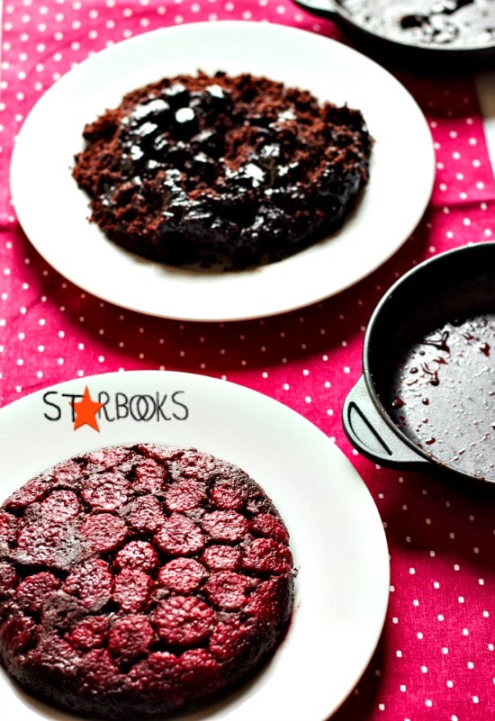 Starbooks CHOCOLATE CHERRY UPSIDEDOWN CAKE TORTA ROVESCIATA AL