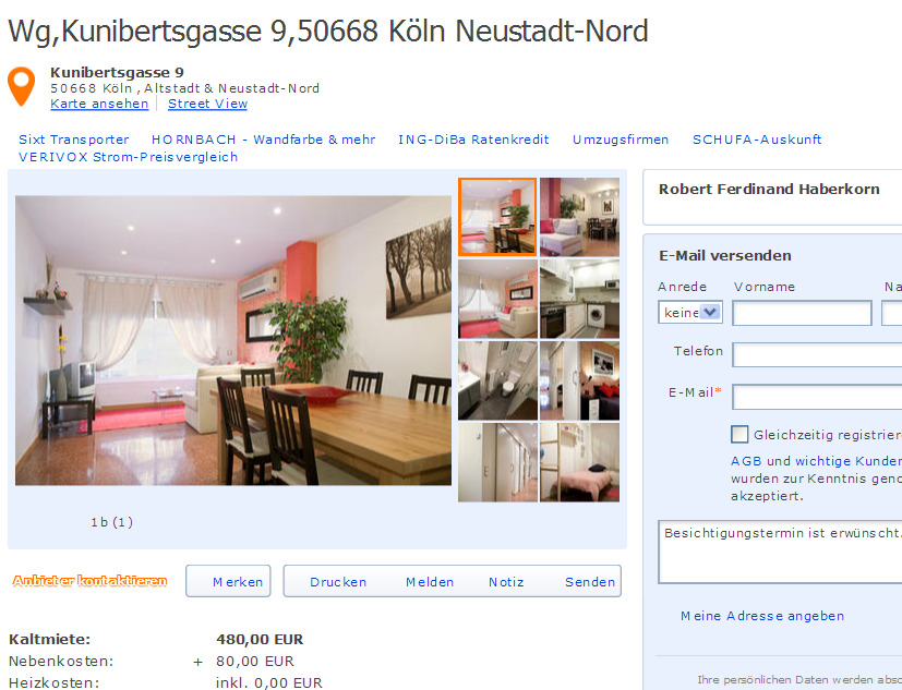 Anzeige Hotel Park Inn By Radisson Koln City West