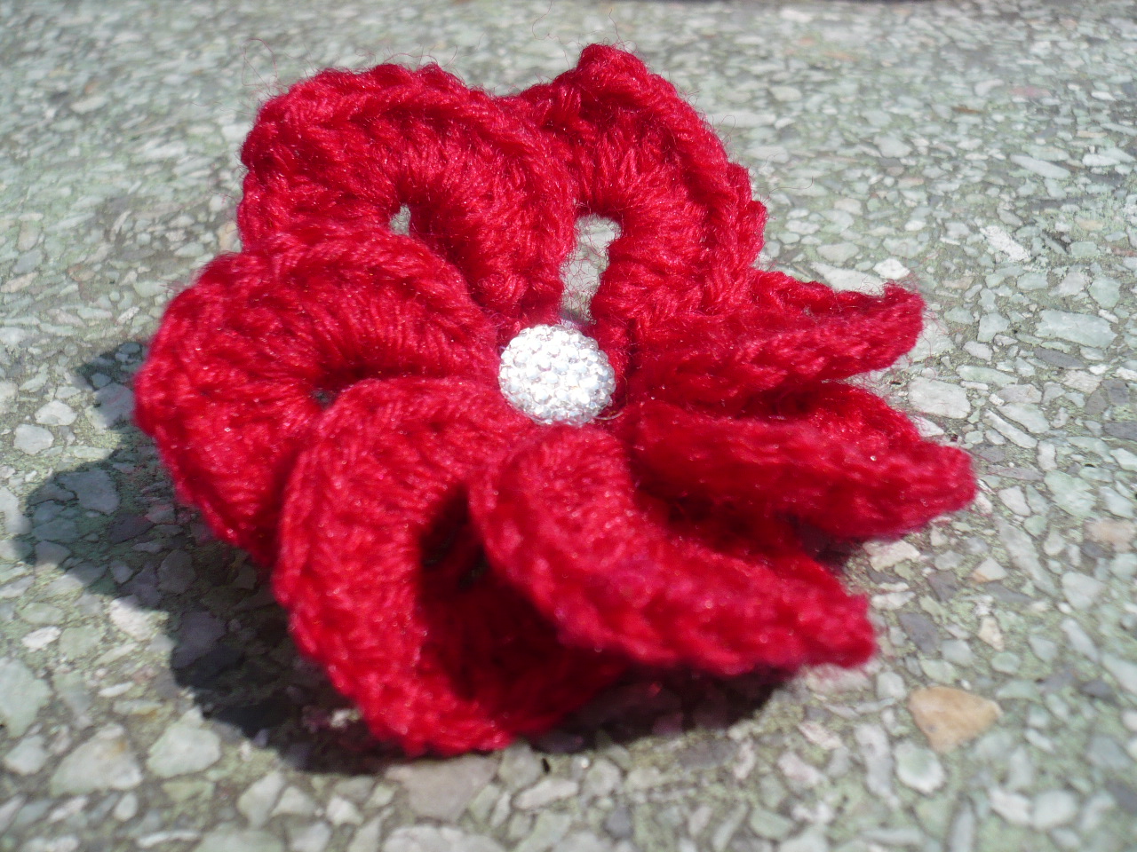 crochet spiral flower