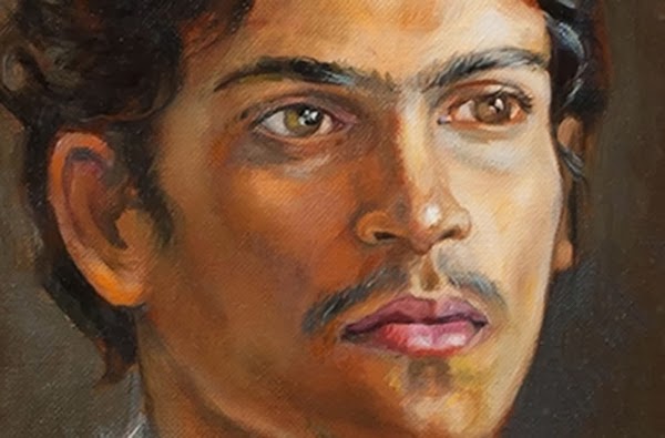 Portrait Of A Young Indian Man Oil Painting Portrait Figures
