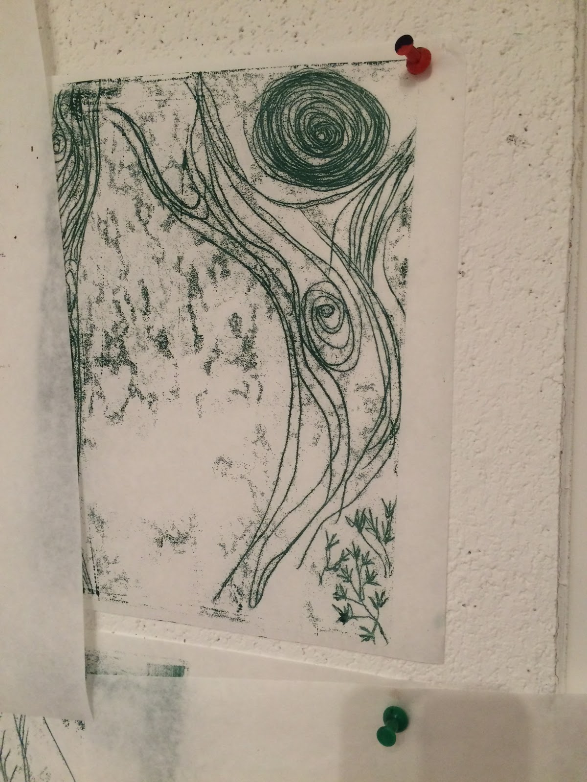 Mixed Media Monoprint