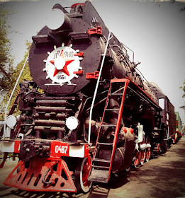 Tashkent railway museum locomotive